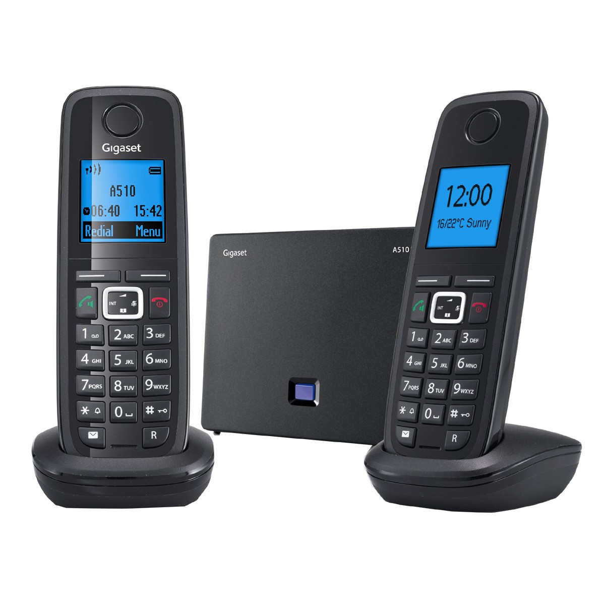DECT Telefonie : Gigaset A510 IP Duo Black